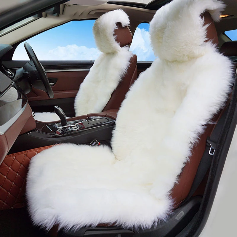 wholesale lambskin Artificial sheepskin fur car seat covers universal fur sheepskin car seat cushions