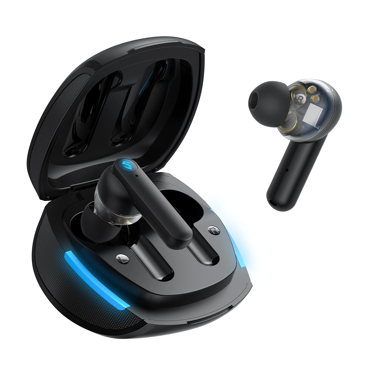 Новое поступление soundpeats геймера НЕТ. 1 Игровые наушники-вкладыши tws с наушники 60 г-жа низкой задержкой Type-C для зарядки беспроводной Bluetooth