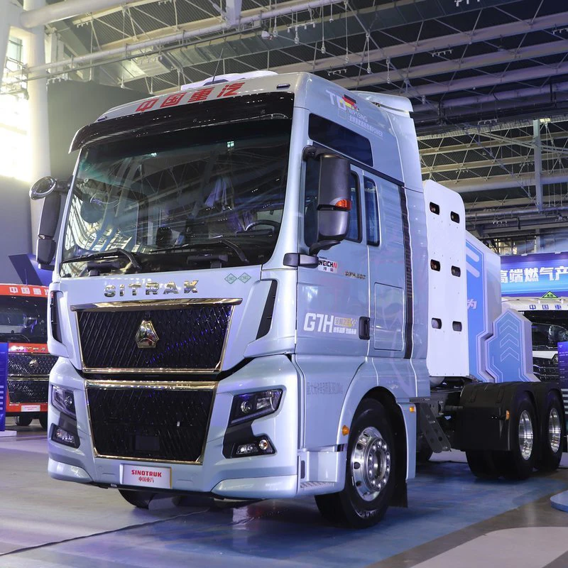 Низкая цена SITRAK C7H CNG двигатель пневматическая подвеска Euro 5 тягачи