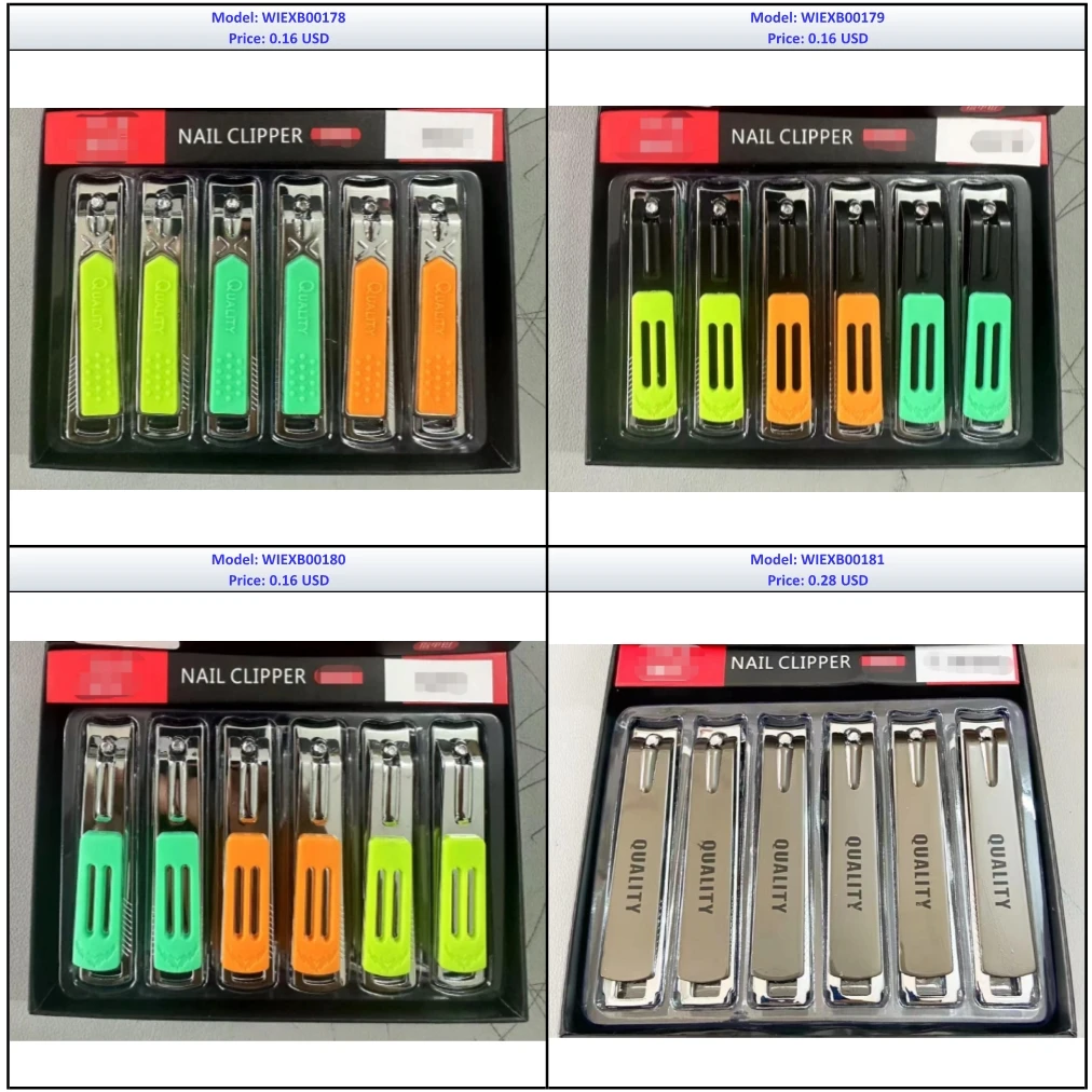 Nail Trimmers Wholesale 12pcs/box Manicure Set Pedicure Care Tools Popular Professional Gold Metal Alloy Nail Clipper Kit