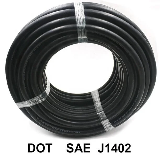 High quality DOT AMECA certified SAE J1402 3/8  1/2 copper fittings air brake pipe hose tube assembly for auto truck car bus