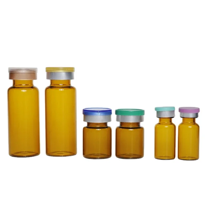 2023 High Quality Custom Tubular 3ml 5ml 8ml 10ml Amber Clear Ampoule Liquid Penicillin Vial Injection Glass Vial