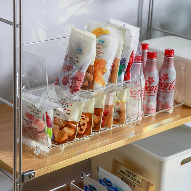 
SHIMOYAMA Two Types Transparent Clear Plastic Desktop Storage Box Organizer 