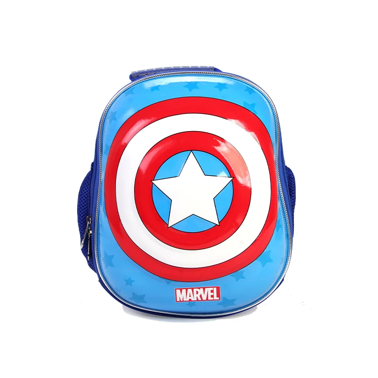 
Hot Sale High Performance Marvel Blue Kids 3D Backpack For Captain America 