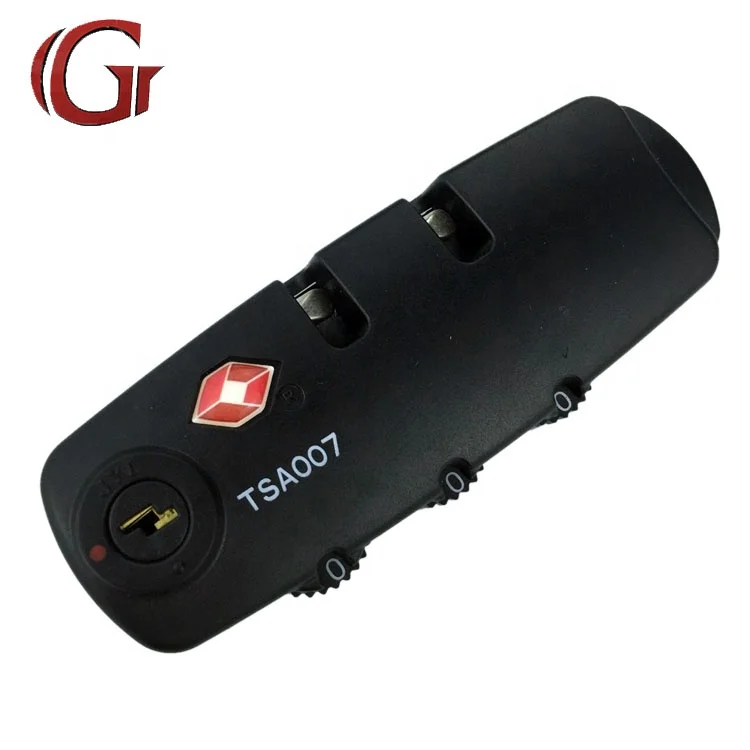 Tsa Approved Zinc Alloy Travel Luggage accessory  3 Digit Code Combination Lock For Case