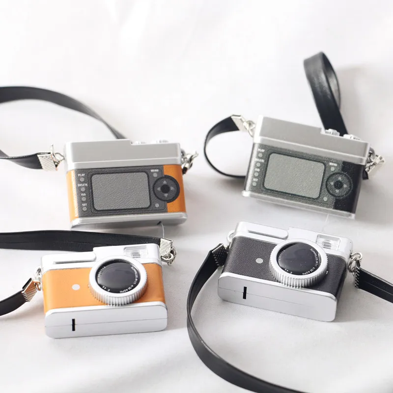 2023 New Design Doll House Miniature Camera Mini Camera  Toys With Strap Decoration Gifts