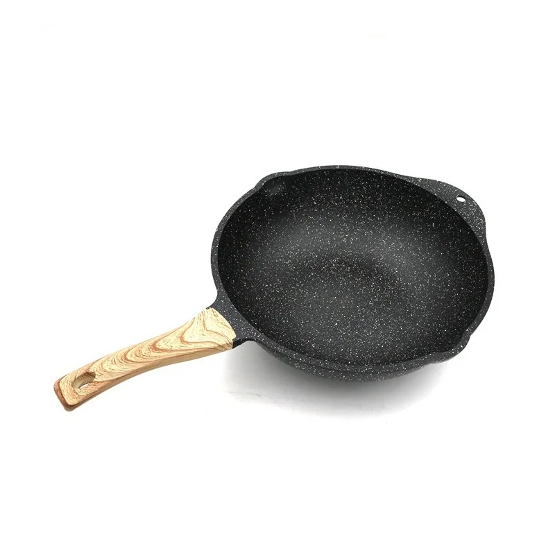 Factory Hot Sales 2022 Hot Style Burner Gas Stove Aluminium Chinese Wok Pan With Lid