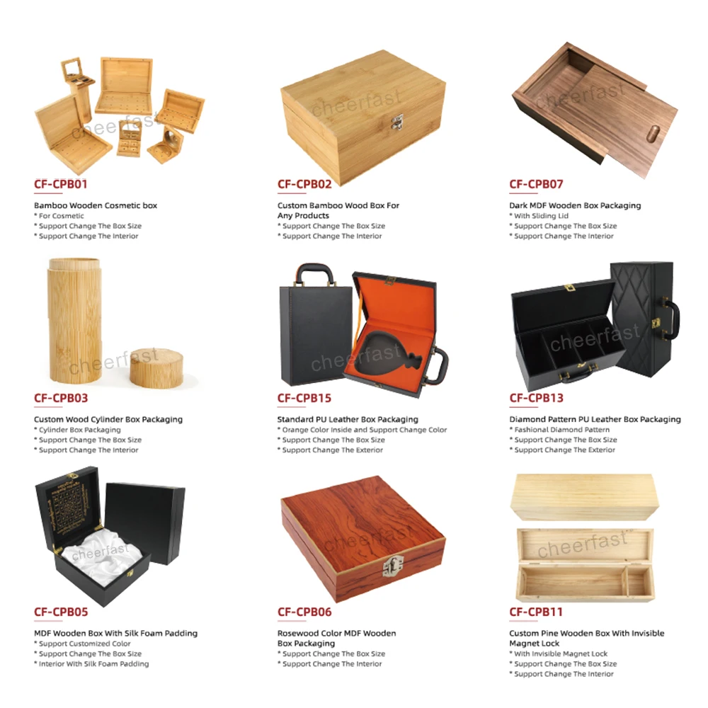 High-Grade Simple Shape Natural Color Wood Box Diy Lovers Natural Wood Boxes For Jewelry Unfinished Rectangle Wooden Box