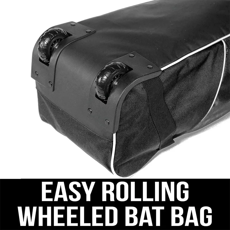 Baseball Roller Bag-Wheeled Baseball Bat Cap Bags with Wheels for Baseball, TBall, Softball Equipment for Youth