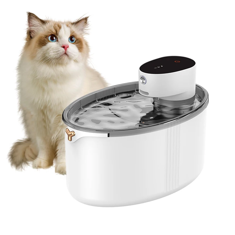 Wholesale Manufactory 2.5L 4000mAh Wireless Sensor Cat Dispenser Pet Smart Automatic Drinking Water Cat Fountain