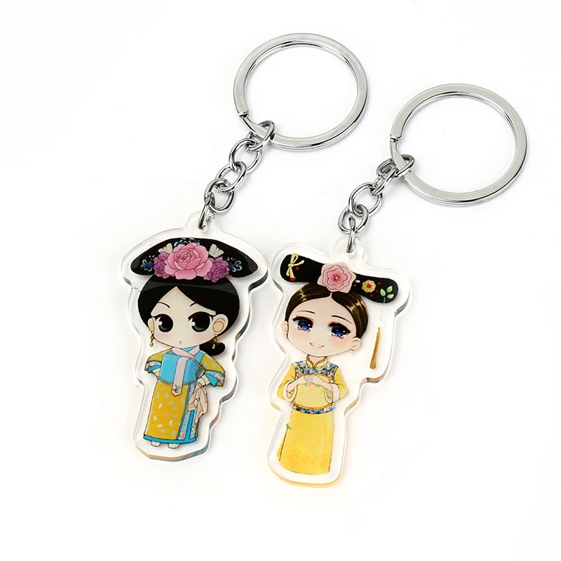 Custom Acrylic Charms Llaveros-Marvel Clear Image Printing Holographic Acrylic Keychain