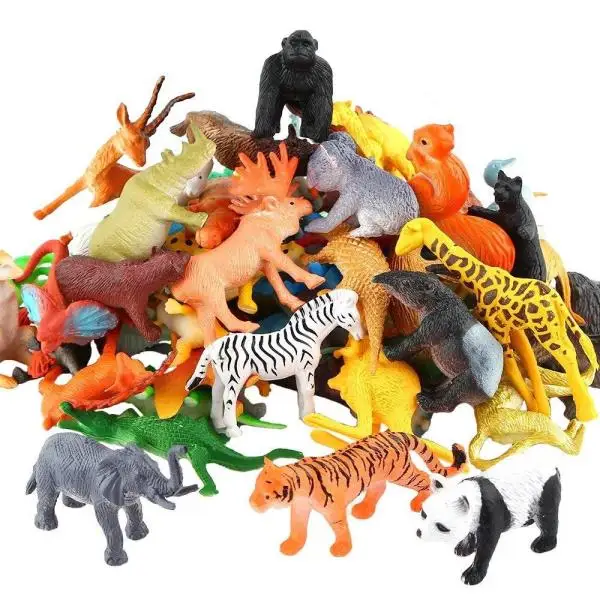 Assorted Vinyl Plastic Figure Toys Promotional Gift Mini Dinosaur Toy Set for Dino Party Favor Supplies Birthday