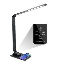High quality Aluminium LED light source lamp with wireless charging desk USB output for