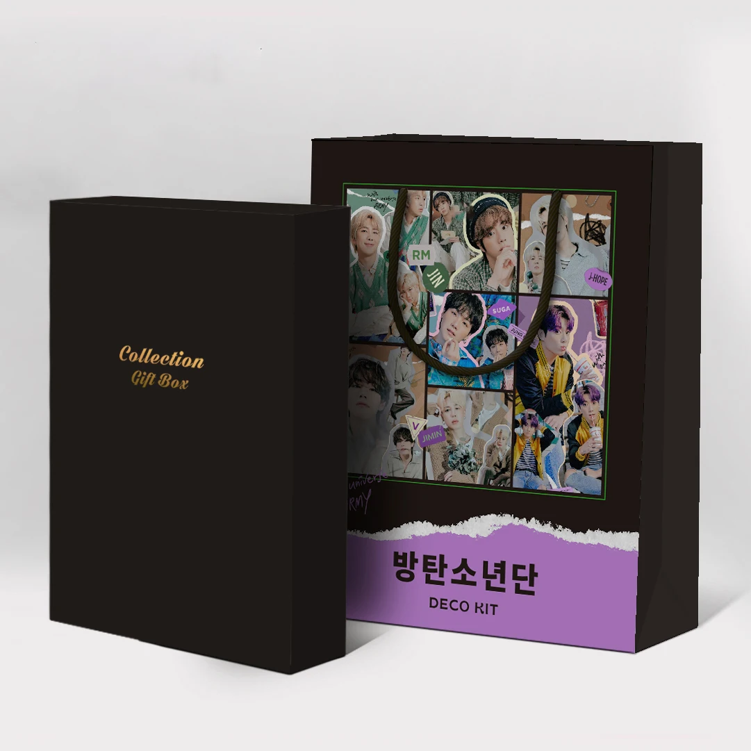 2022 Butter Birthday Gift Box with Handle Paper Tote Bag Boxes for Packaging Stray Kids Box Gift