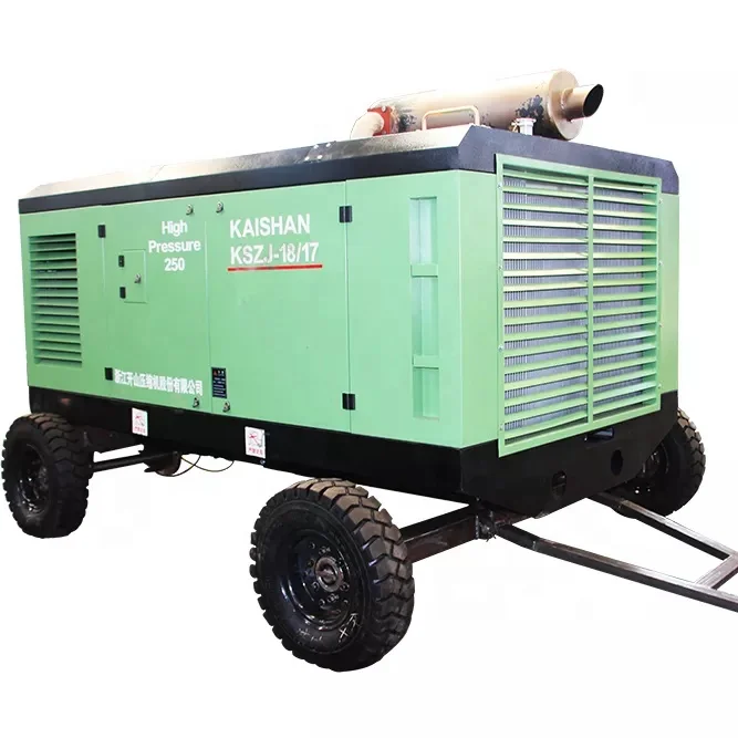 
High Pressure 17bar 23bar 25bar Diesel Screw Air Compressor for water well drilling rig 