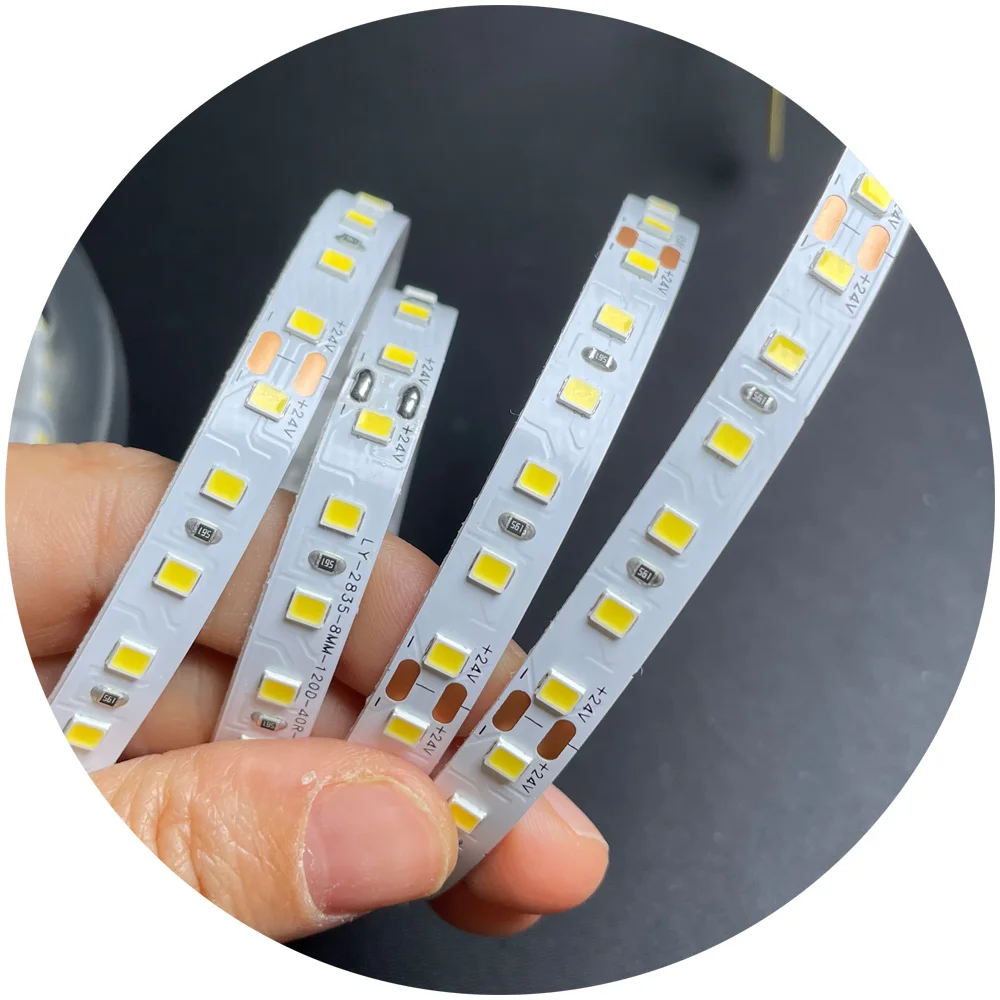 Гибкая ленточная лента источника света Ra>90 120led/m DC12V DC24V cuttable smd2835 Светодиодная для профиля силиконовой трубки alu