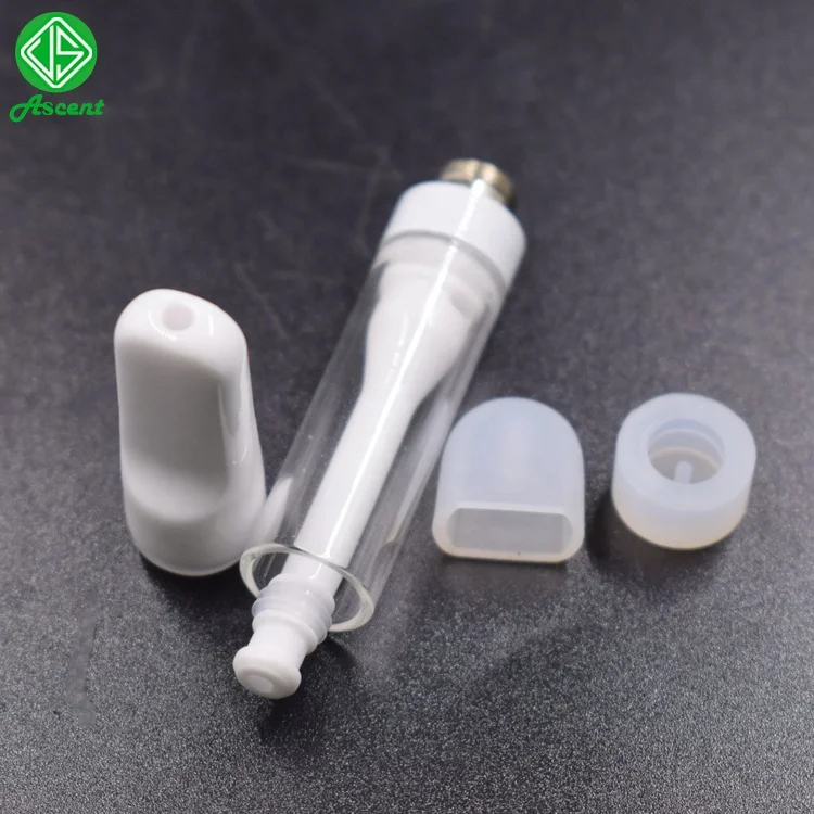 
All ceramic g1 snape in tip with glass tank no leakage cbd cartridge white 1ml all ceramic vape carts 