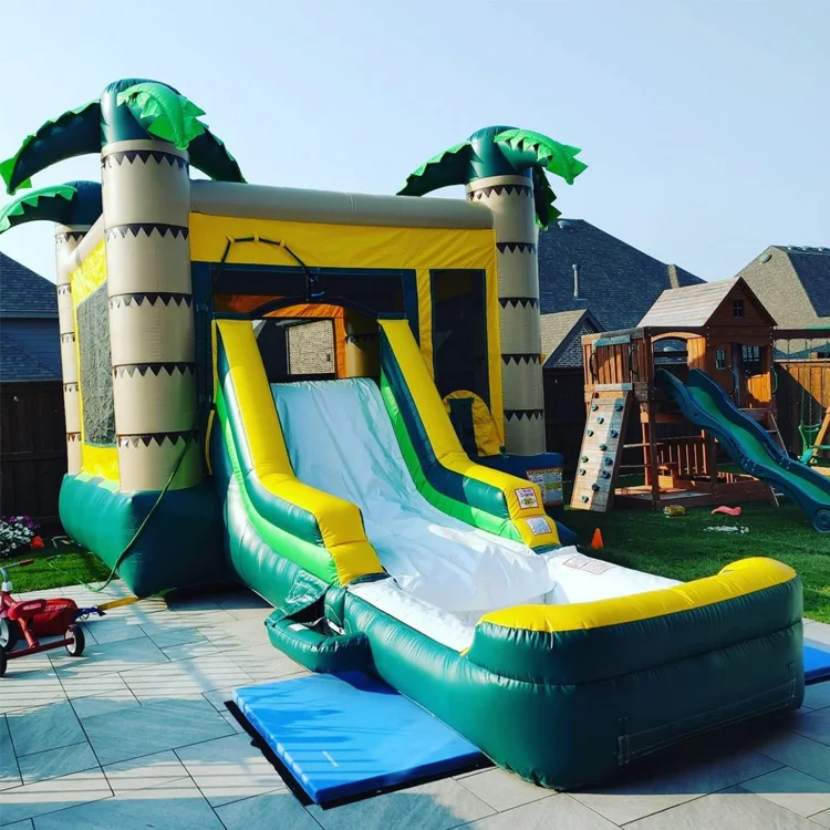 White Commercial Wedding Play Inflatable PVC Castle Trampline Jumping