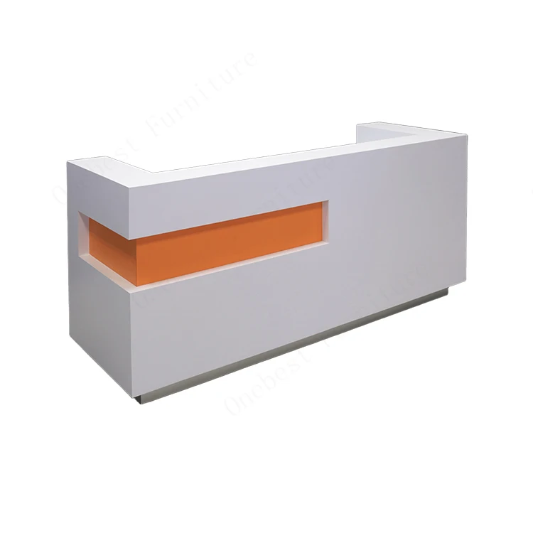 Makeup Shop Used Checkout Counter Table Front Wholesale White Mini Reception Desk