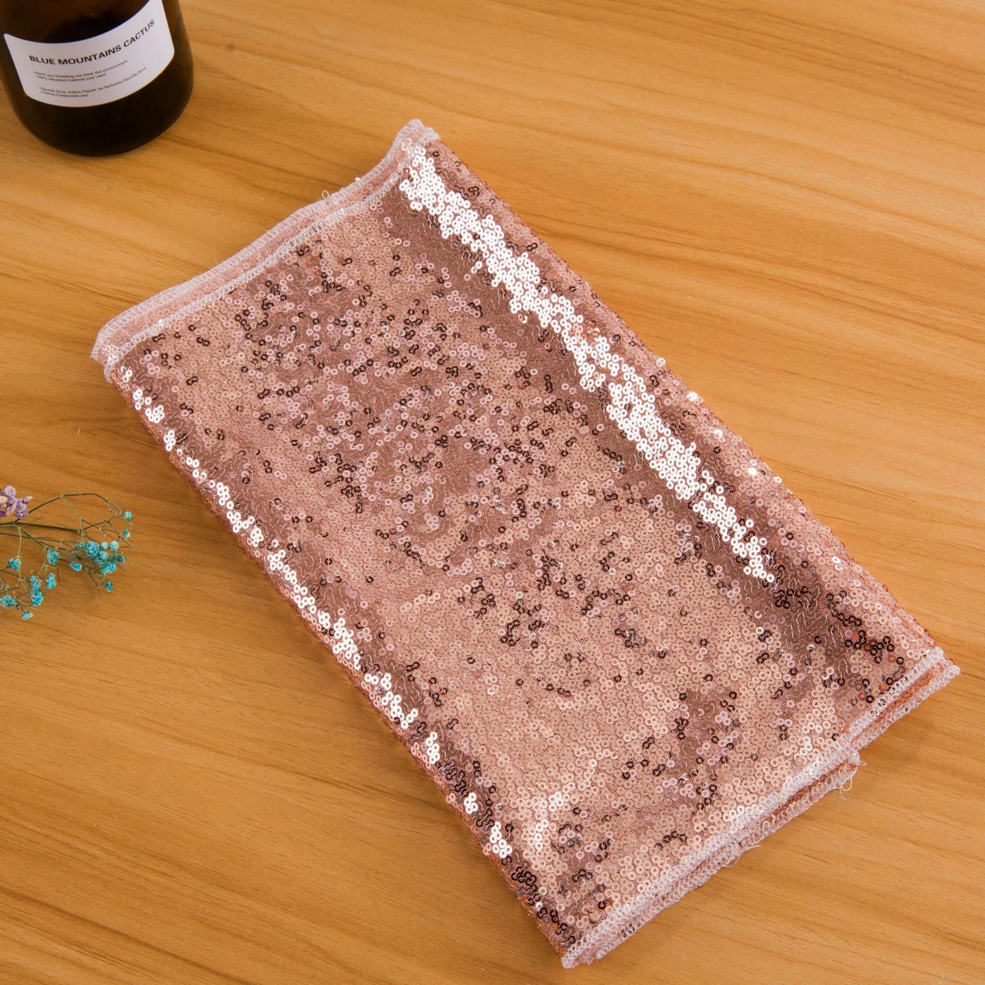Glitter Table Runner-Rose Gold Party Supplies Fabric Decorations for Wedding Birthday Baby Shower,Table Runner