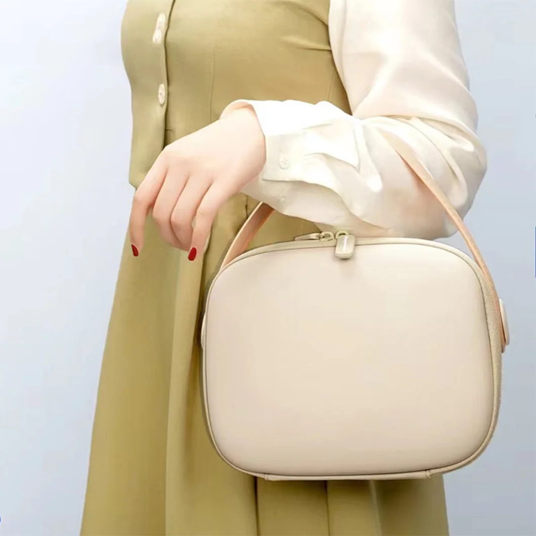 Premium PU Travel Waterproof EVA Essential Oil Carry Make up Cosmetic Bag Case Manufacturer