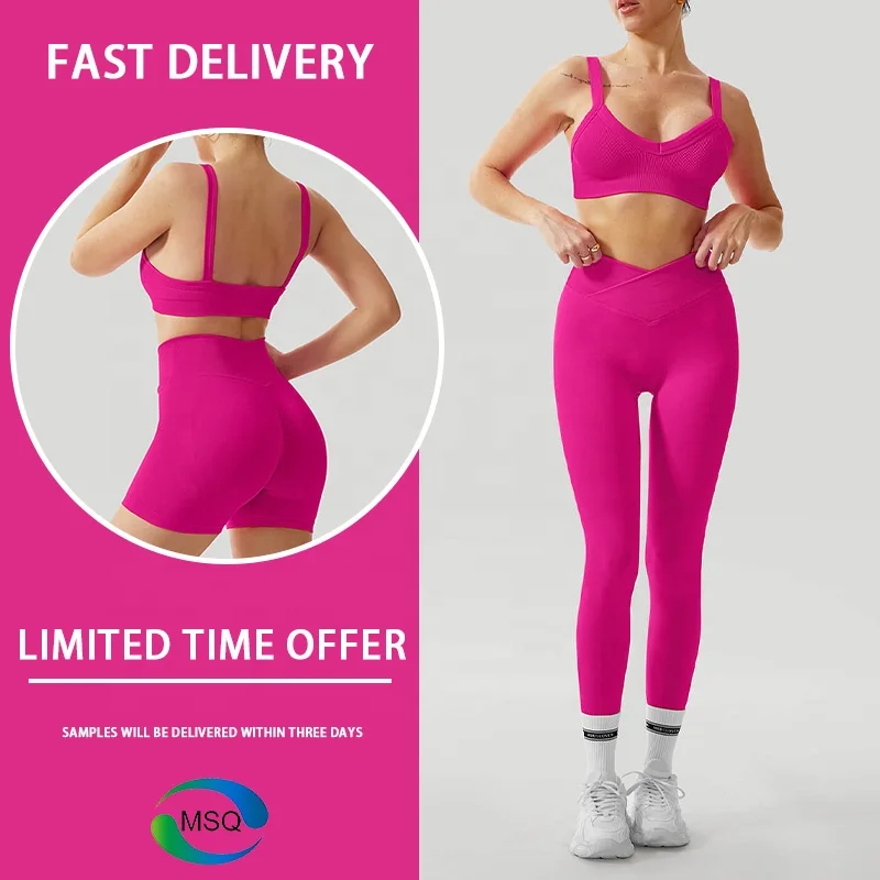 Seamless Gym Clothes Bra Shorts Leggings Activewear Women Yoga Set Fitness Workout Gym Sets For Women