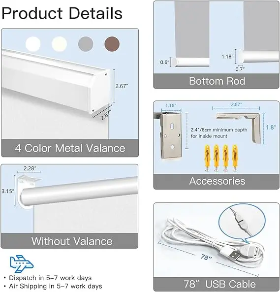 Professional customized window motorized motor blinds waterproof roller blinds automatic blinds for windows