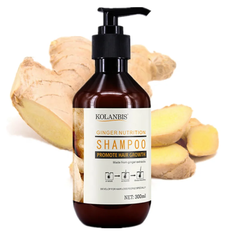 NEW Hair Grow Shampoo All Vegan Ingredient Ginger Moisturizing Scalp Shampoo