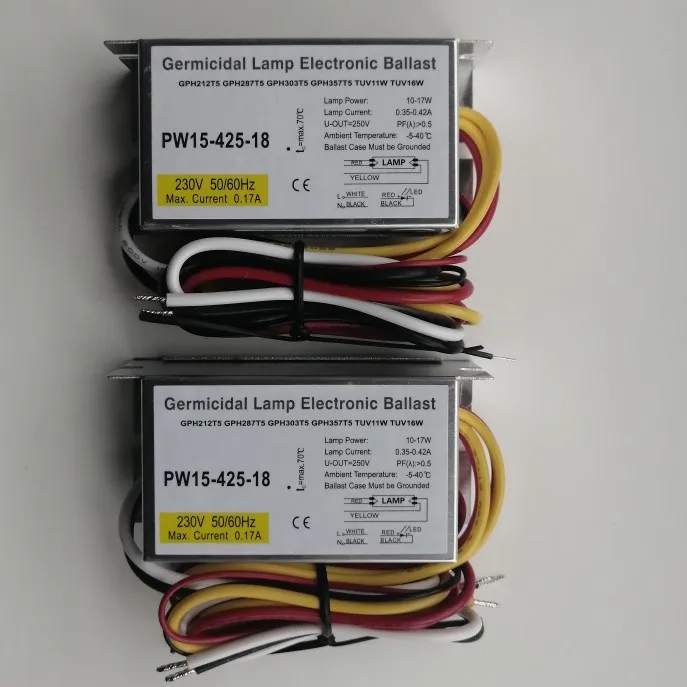 150mA-180mA ультрафиолетового электронный балласт 4 Вт 6 8 10 5 7 9 11 uvc 0 15-0.18A DC12V