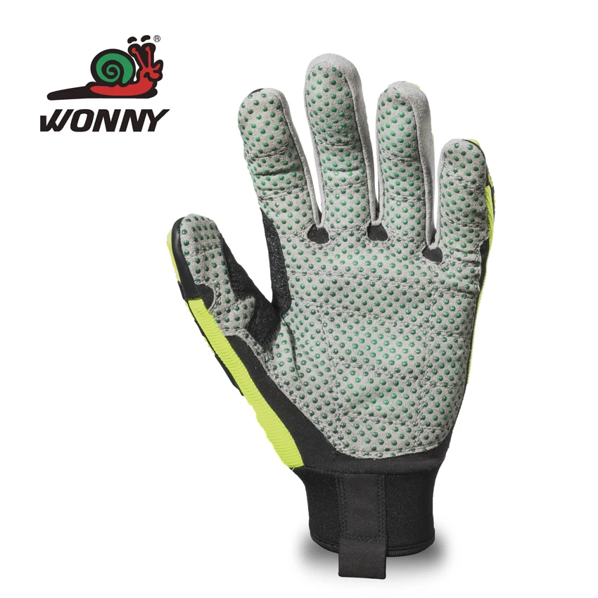 Wonny TPR rubber cut resistant oil resistance rubber heavy duty industrial gloves