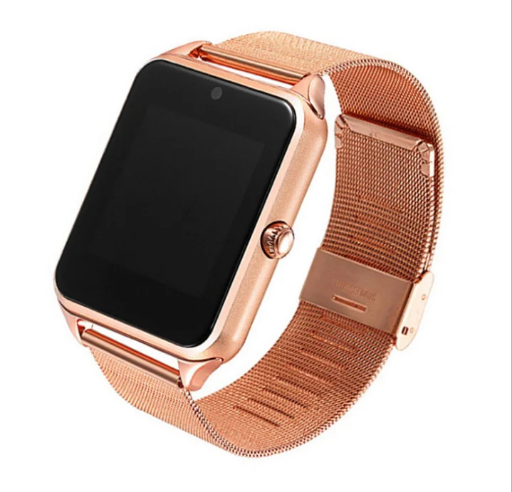 Smart Touch Screen watch Sport Music Call Camera Multi function Steel strap Smartwatch Clock Women Smart watch men Z60