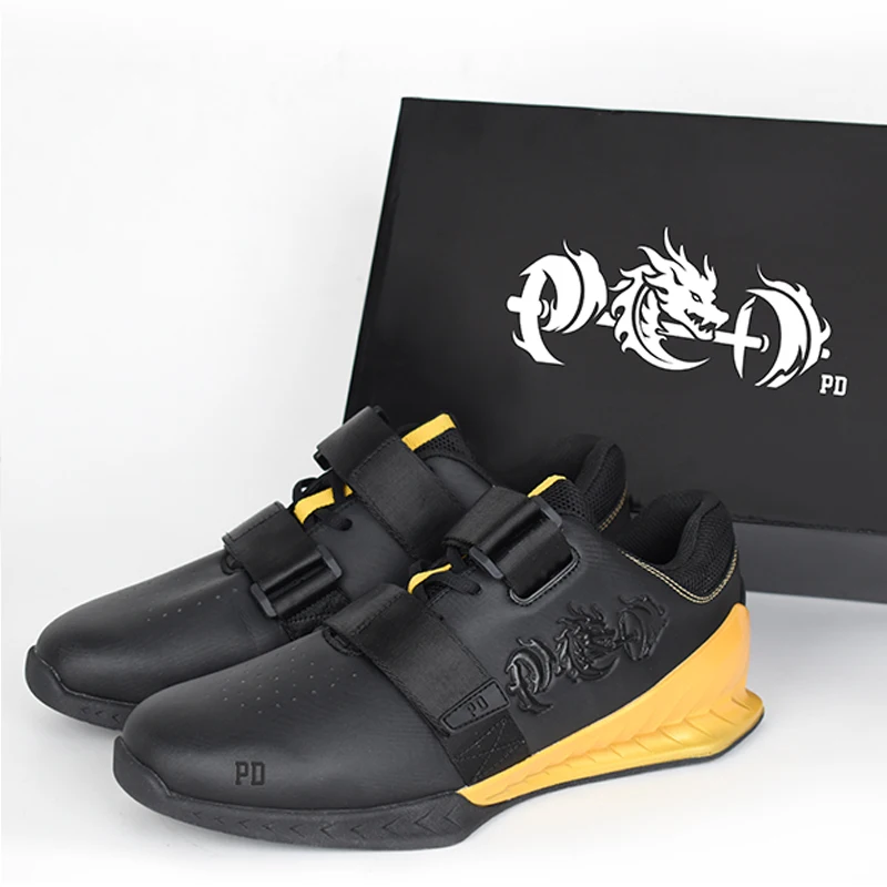 POWERDRAGON Custom Logo Knitted Upper Indoor Fitness weightlifting Shoes Unisex Non-slip Fitness Walking Shoes for Men
