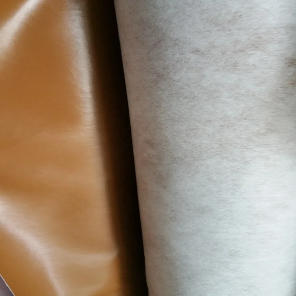 Leather For Furniture Sofa Embossed Flocked Crinkle Printed Washed Mirror PU Artificial Leather Pattern Leather