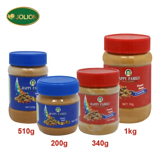 Chinese Wholesale Halal Non-Gmo Creamy Crunchy 510g Peanut Butter