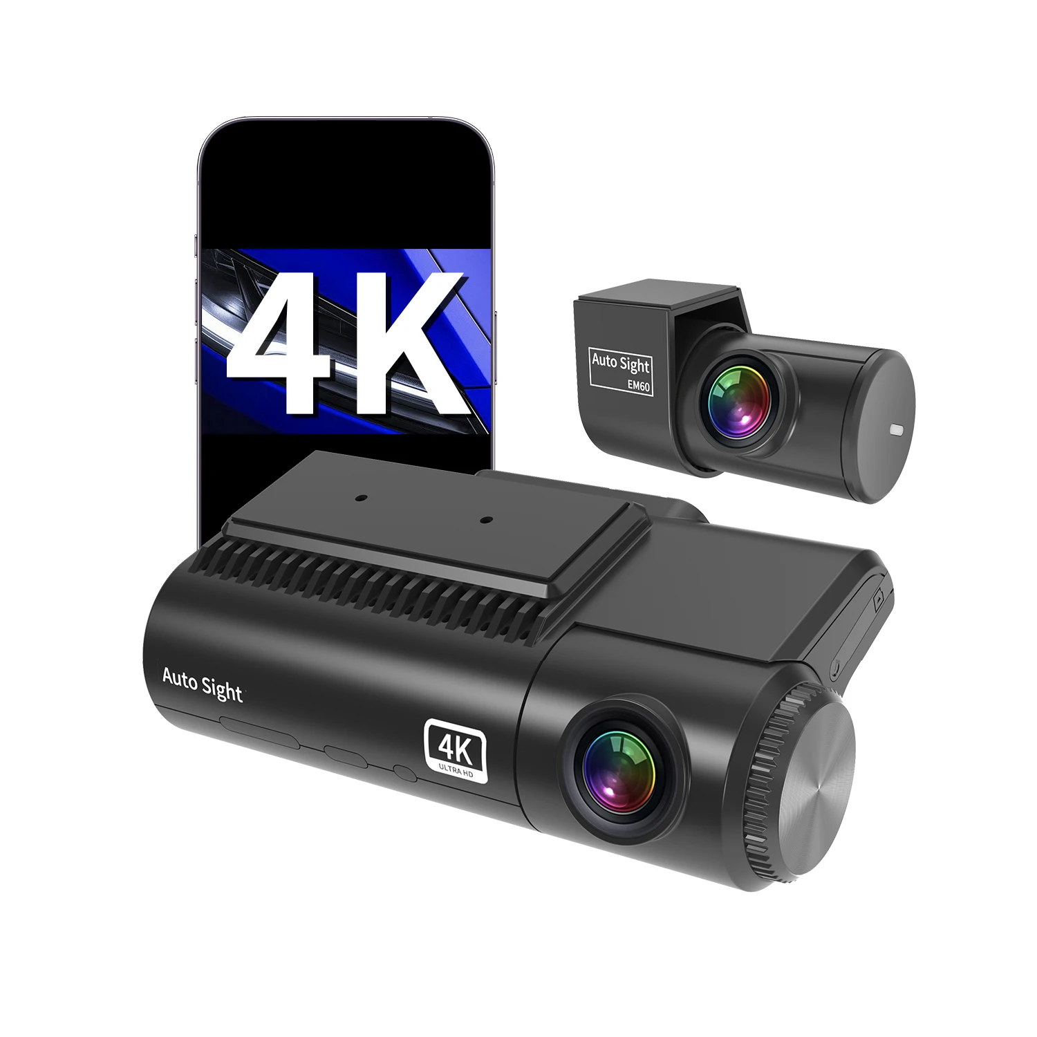Производство 4K двойной объектив Starvis 2 ночного видения передний и задний видеорегистратор Автомобиль Blackbox Авто DVR Dash Cam