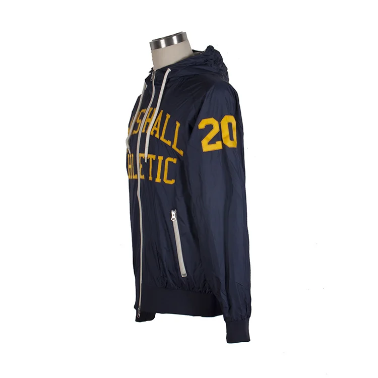 Custom vintage varsity windbreaker wind breaker tracksuit unisex slim fit men hoodies jacket with zipper