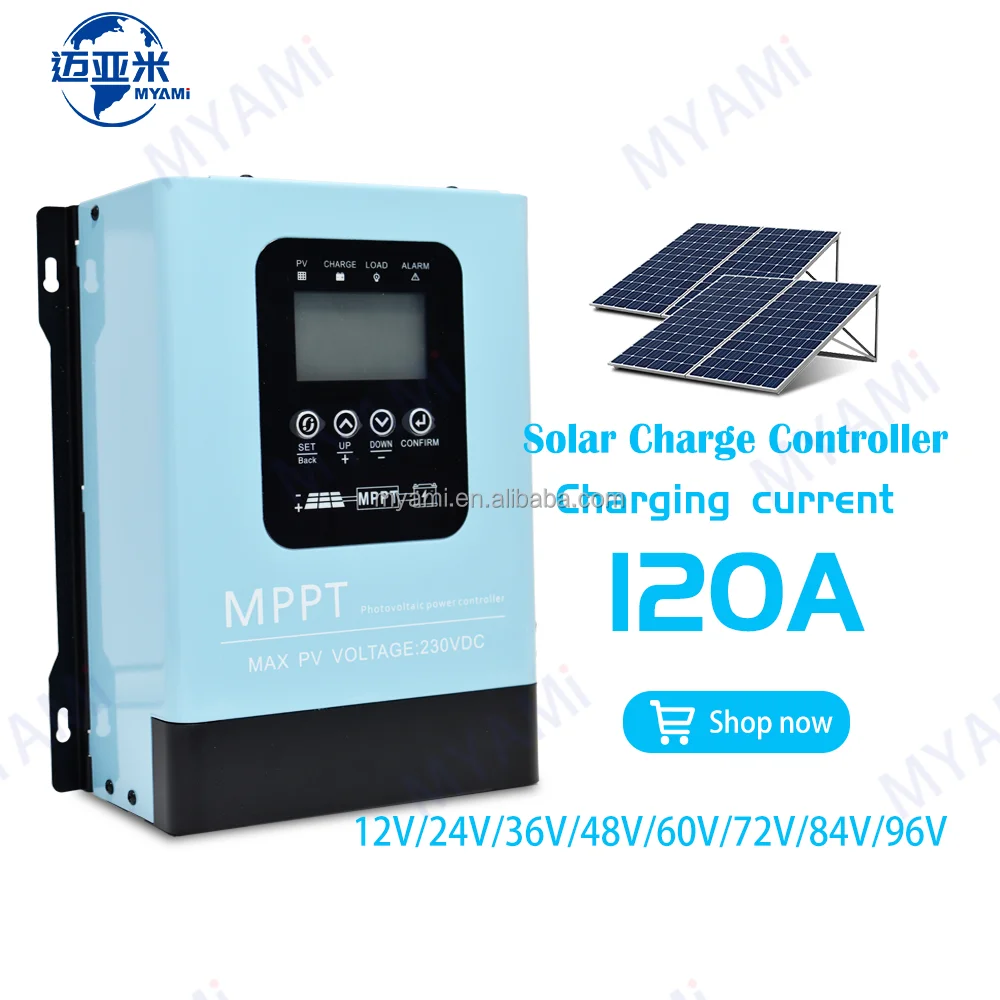MYAMi 120A 12V 24V 36V 48V 60V 72V 84V 96V автономная солнечная система заряд RS485 Mppt контроллер солнечного заряда