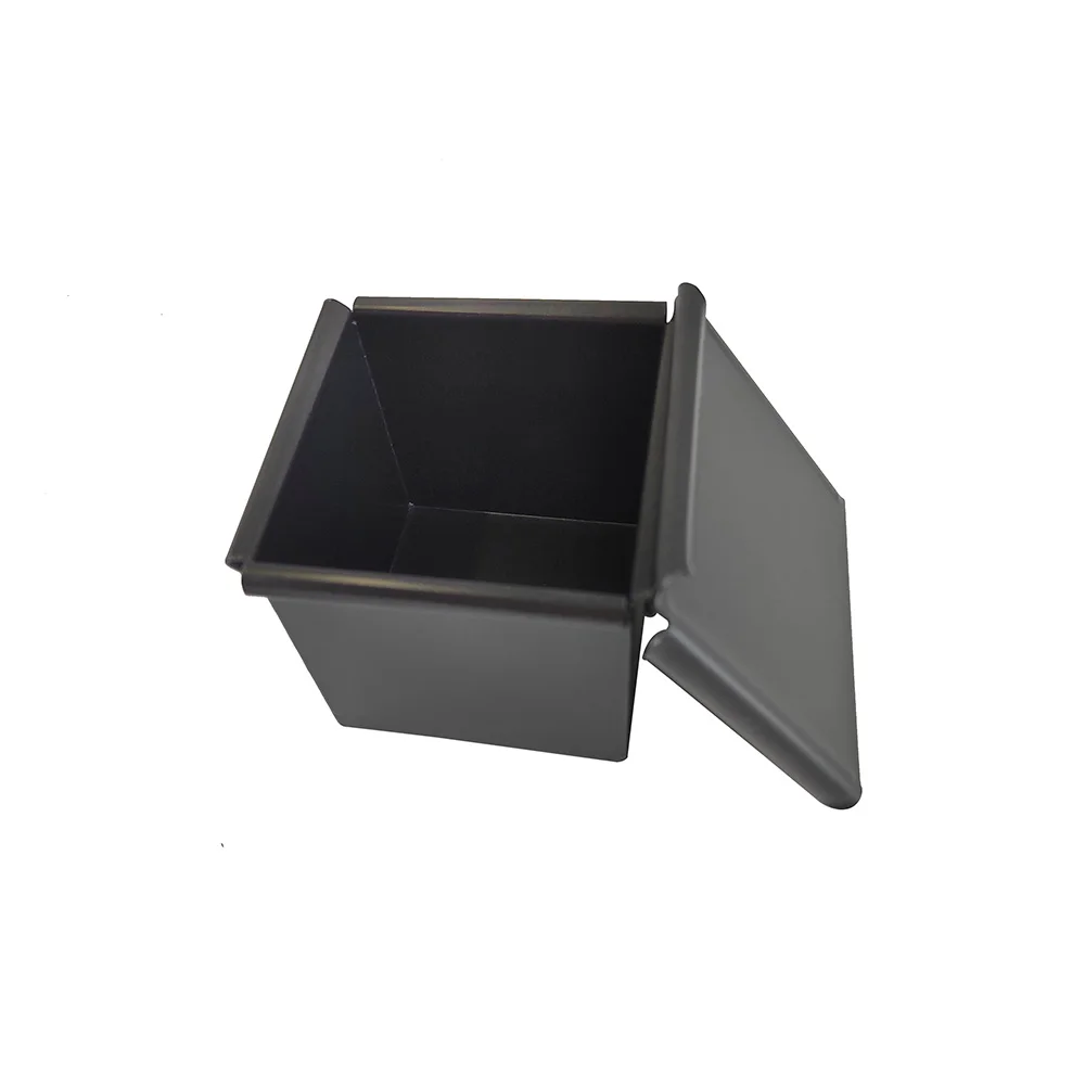Wholesale Aluminum Non-stick mini Square Cube Loaf pan 5/6/7/8/9/10cm Bread Toast Baking Tin Pan mold with lid baking tool
