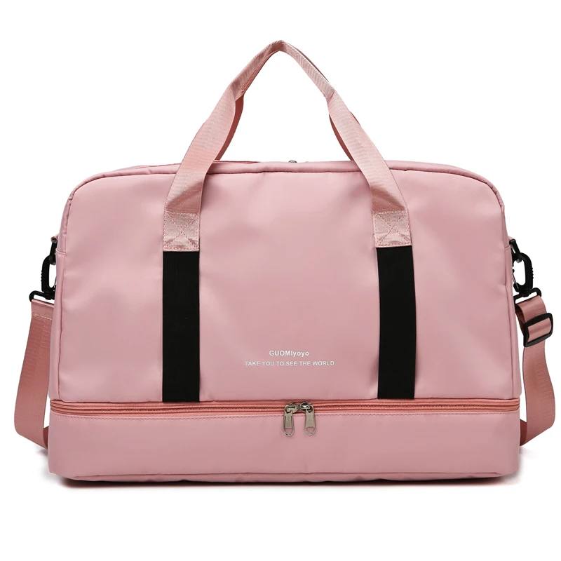 Customized large luggage, fitness, wholesale travel outdoor independent shoe warehouse, dry and wet separation sports bag