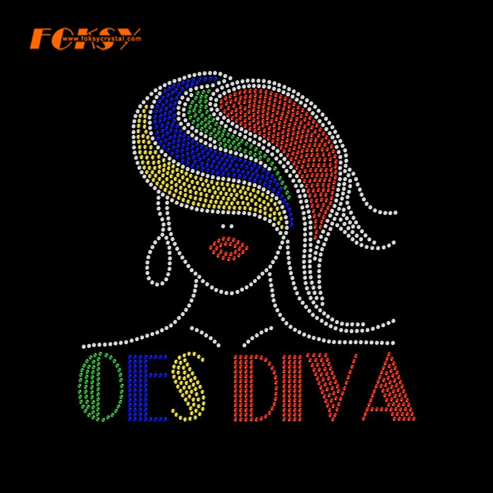 OES Diva Iron On Rhinestone Transfer