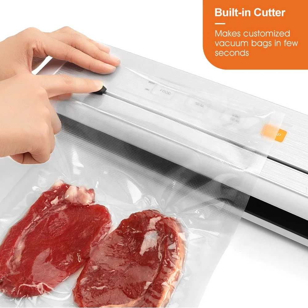 Customized wholesale portable vacuum sealer with bag cutter sous vide food vacuum sealer