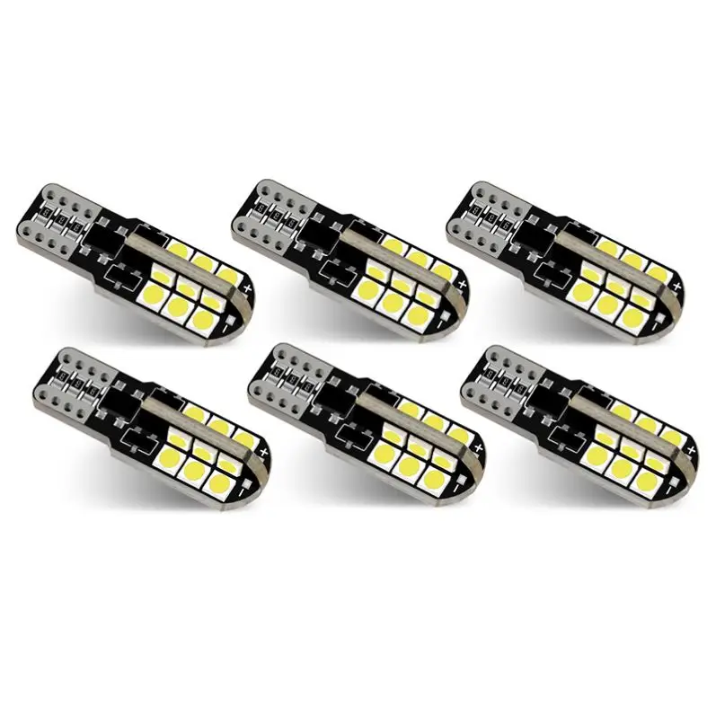 T10 194 168 Light LED Car Interior Reading Bulbs Car Side Marker Light License W5W LED T10 Led Canbus LED Bulb 24SMD