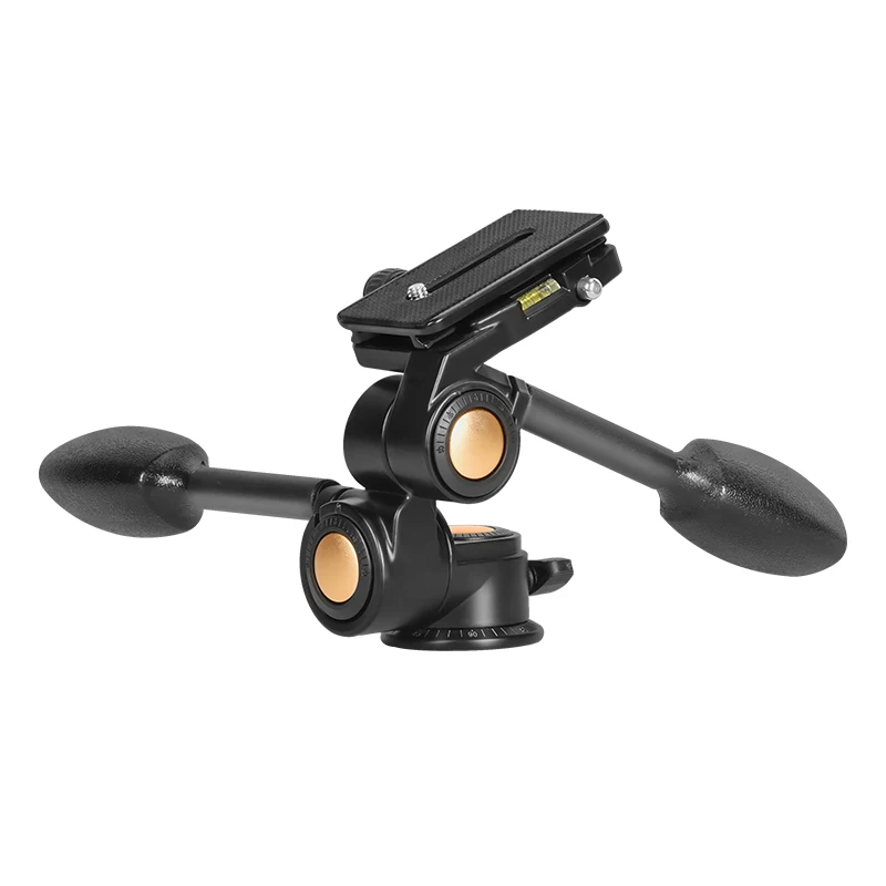 Factory sell QZSD high quality 10kg load professional Q80 3 way panhead camera mount tripod damping panorama head