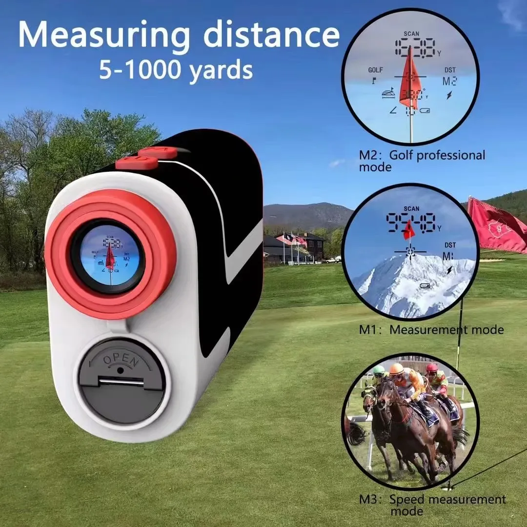 oem odm  Professional new design rangefinder golf club rangefinder flag lock vibration slope compensation Scan Speed hunting