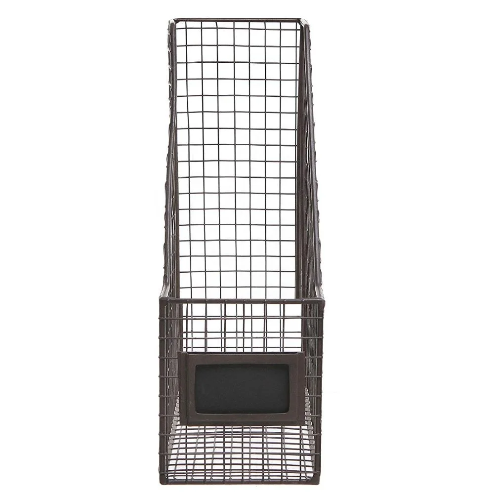 Mesh Wire Office Desk Organizer, Metal Document File Holder/Megazine Rack/Mail Holder
