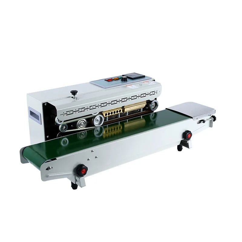 FR-900 Factory Polythene Plastic Bag Continuous Band Sealer Heat Sealing Machine