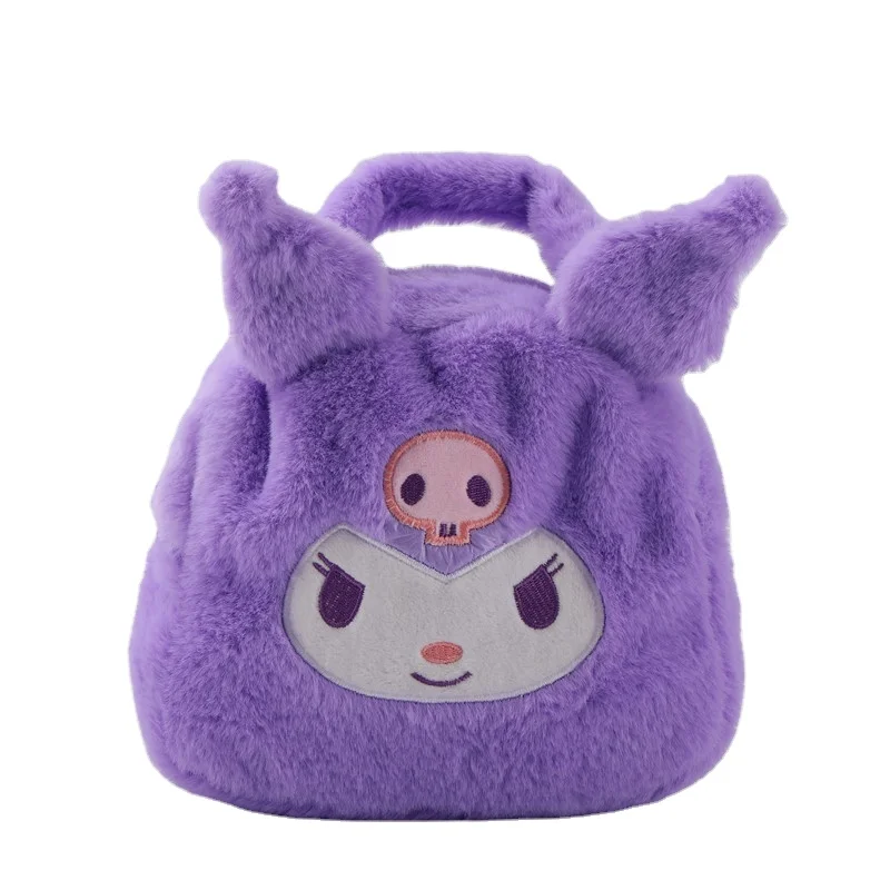 Полипропиленовый хлопок 11-30 см Sanrio плюшевая сумка Kuromi and Mymelody мультяшный рюкзак игрушка для девочки