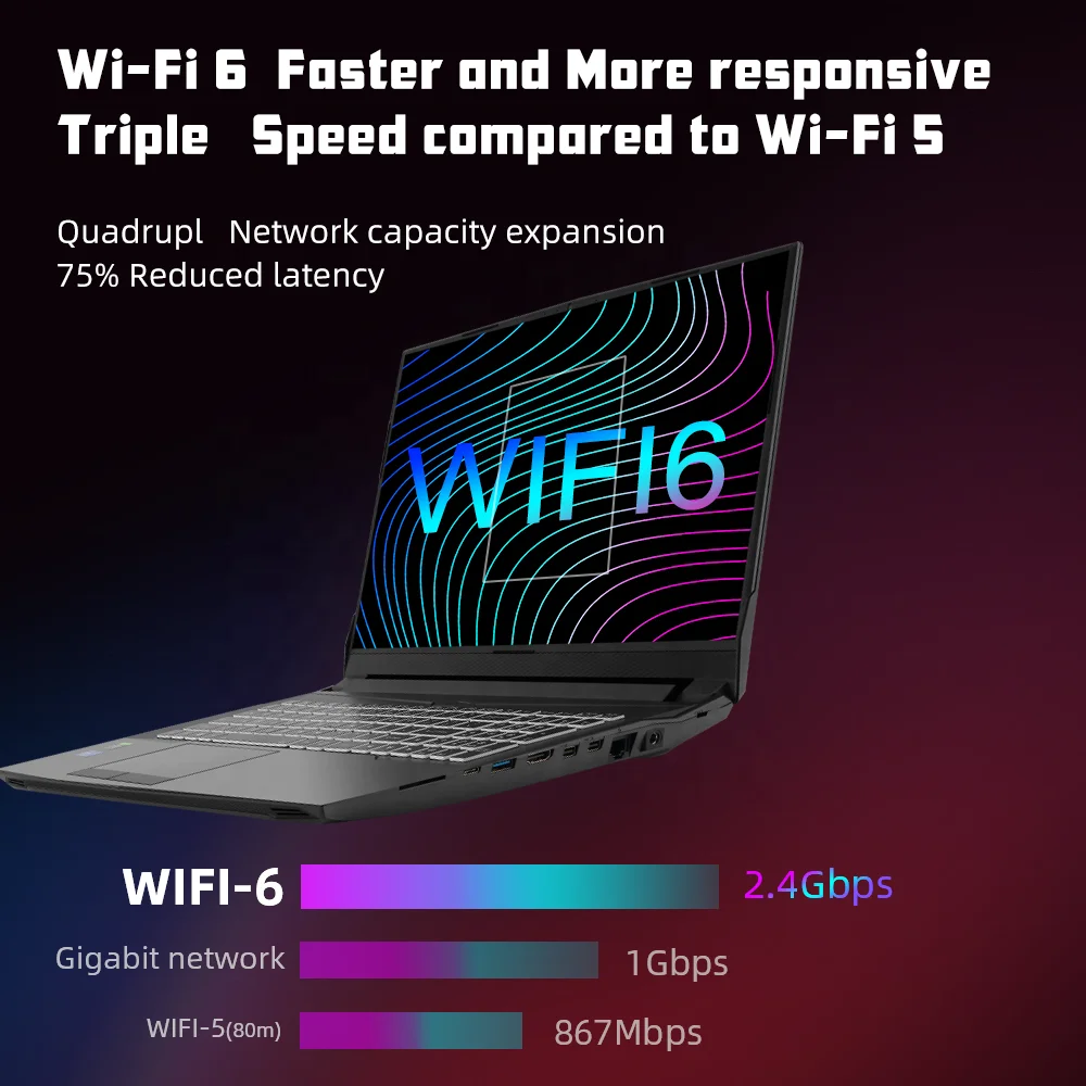 16 inch Gaming Laptop RTX 3070 8GB Intel Core i5 -11400 16GB RAM 512GB SSD WIFI6 IPS Window-s 10 Notebook Computer