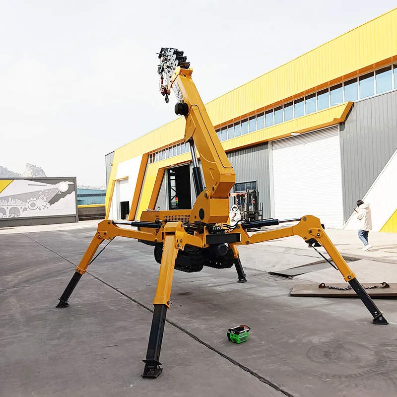 Glass lifting equipment transport spider small crawler crane