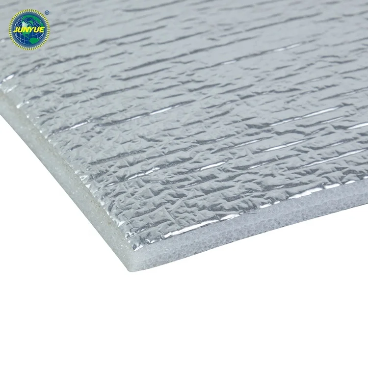 Flame Retardant Double Side Aluminum Foil Laminated Bubble Roofing/Duct Vapor Barrier/epe foam alu foil insulation roll